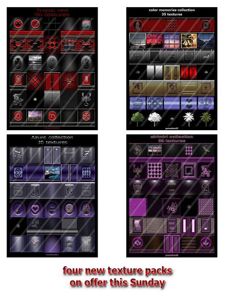 four new texture packs on offer 