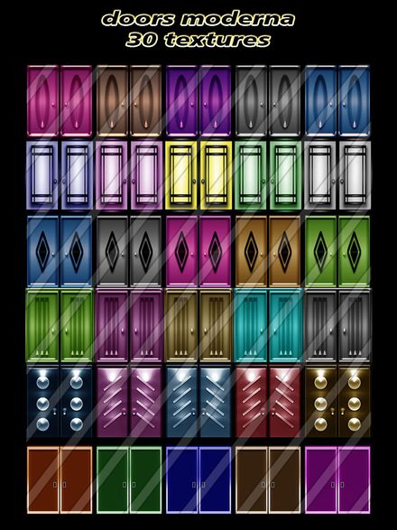 doors moderna 30 textures new pack for imvu creators rooms