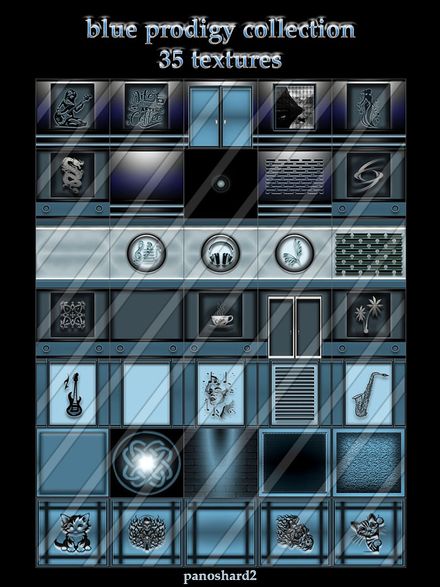 blue prodigy collection 35 textures new pack for imvu creators plus gift pack only today