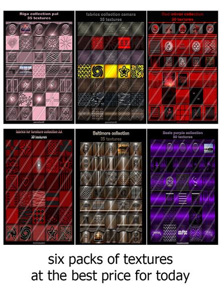 six packs of textures plus Sunday draw  for ten packs to one lucky person