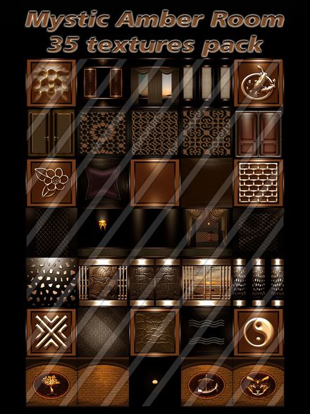 Mystic Amber Room 35 textures  new pack