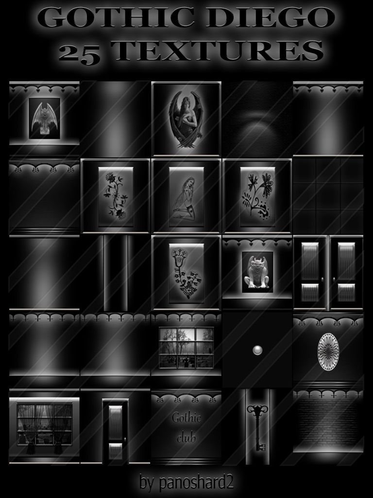 nails collection fon 15 textures for imvu