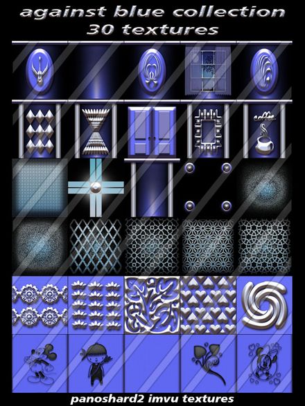against blue collection 30 textures new pack for imvu creators