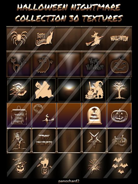 HALLOWEEN NIGHTMARE COLLECTION 30 TEXTURES NEW PACK