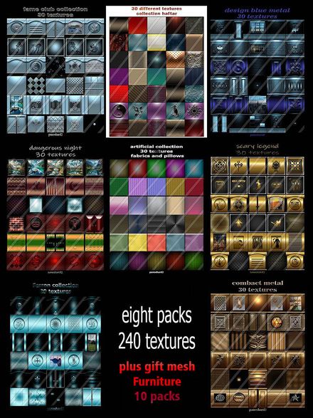 eight packs 240 textures  plus gift 10 Furniture mesh fbx  today only  $60