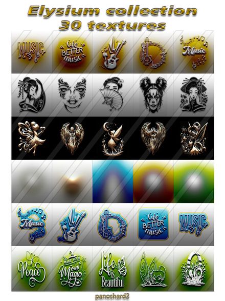 Elysium collection 30 textures 256x256 jpg for imvu creators 