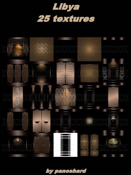 LIBYA 25 TEXTURES FOR  IMVU 