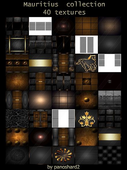   Mauritius  collection 40 textures for imvu  rooms