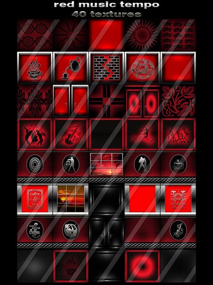 red music tempo 40 textures new pack for imvu