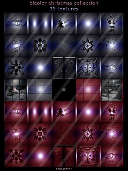 bicolor christmas collection 35 textures for imvu 