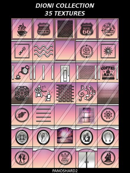 DIONI COLLECTION 35 TEXTURES NEW PACK FOR IMVU CREATORS