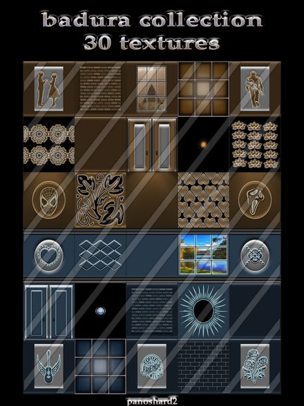 badura collection 30 textures 256x256 jpg for imvu 