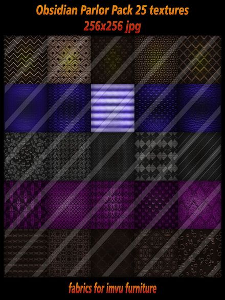 Obsidian Parlor Pack 25 textures 256x256 jpg