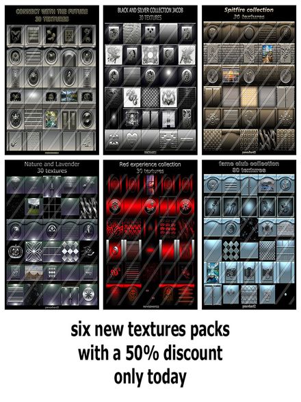 black friday six  textures packs  50% off