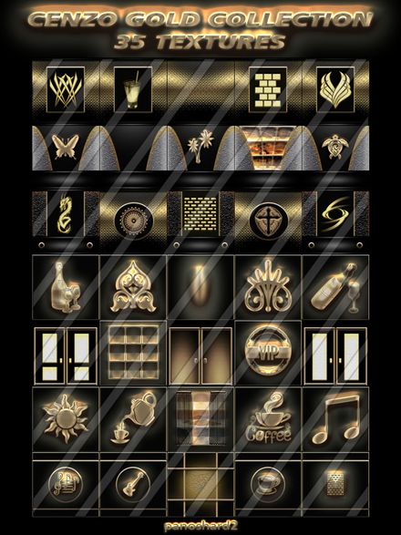 CENZO GOLD COLLECTION 35 TEXTURES NEW PACK 