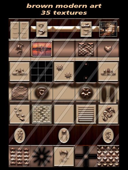 brown modern art 35 textures will be sold to single creator 