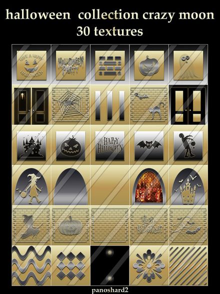 halloween  collection crazy moon 30 textures