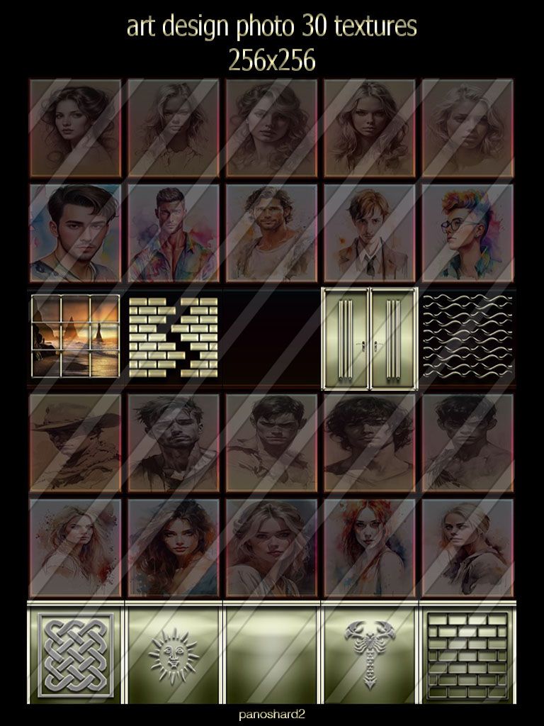 art design photo 30 textures 256x256 for imvu