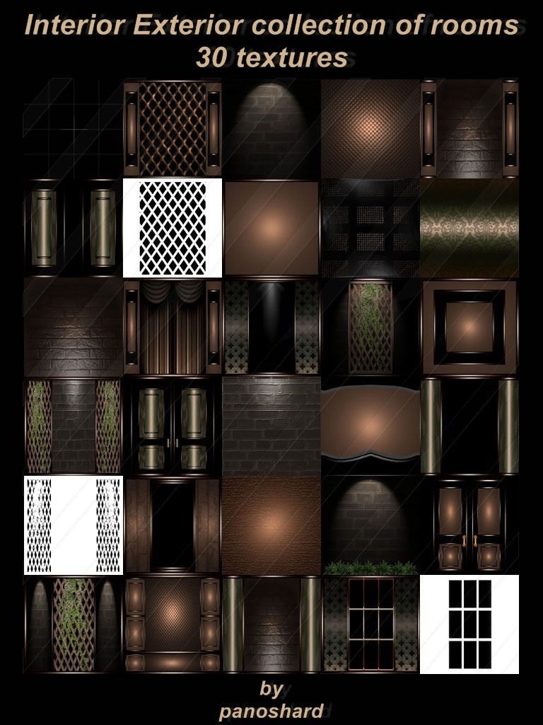 15 textures nails collection uber for imvu