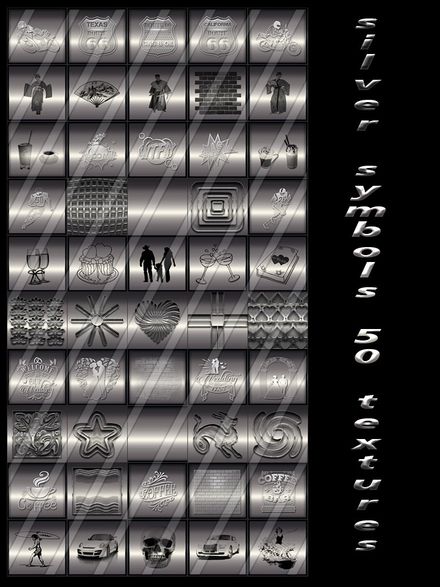  silver symbols 50 textures for imvu creators 