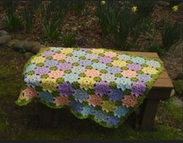Patchwork Flowers Baby Blanket