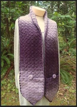 Shell Stitch Pocket Scarf