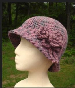 Down Brim Cloche 