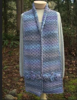 Twilight Flowers Pocket Scarf