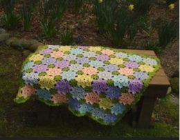 Patchwork Flowers Baby Blanket - PB-112