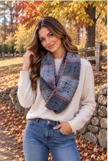 Lunar Landscape Infinity Scarf - PA-317