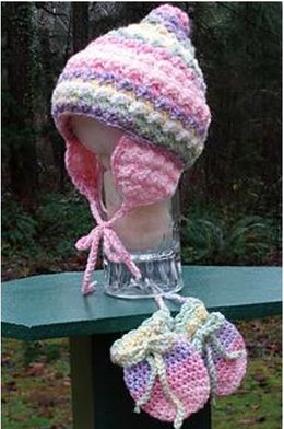 Enchanting Baby Cap and Mittens