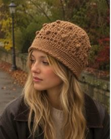 Popcorn Stitch Beanies - PA-203 