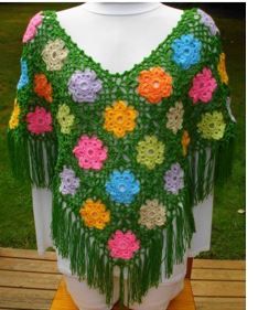 Wild Flower Poncho
