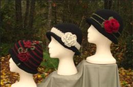 Rolled Brim Cloche Hats 