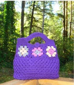 Granny Square Clutch Bag - PA-230 