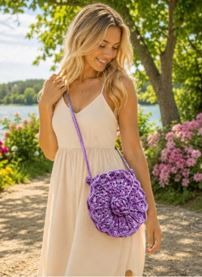 Victorian Flowers and Shells Bag - PA-212