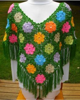 Wild Flower Poncho