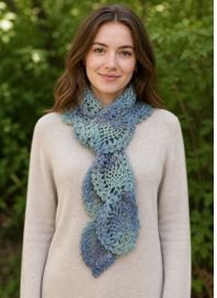 Cascading Pineapples Scarf - PA-301