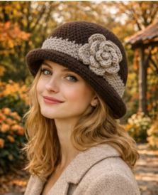 Rolled Brim Cloche - PA-130