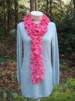 NEW PATTERN - Ruffled Lace Scarf - PA-132