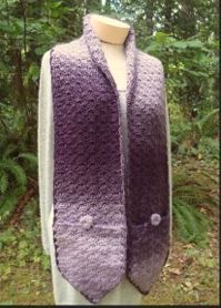 Shell Stitch Pocket Scarf - PA-328