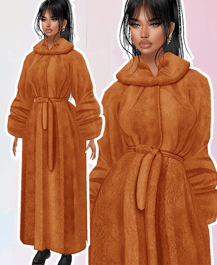 MESH - Faux Fur Maxi Winter Coat
