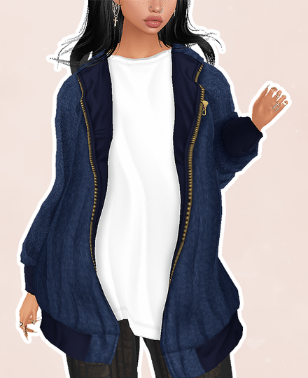 MESH - Slouch Denim Hoodie