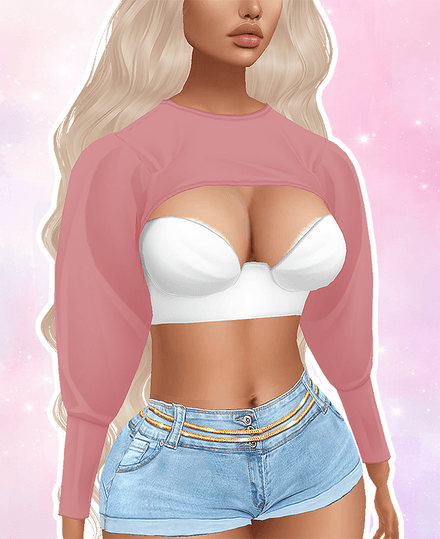 MESH - Boa Crop Sweater