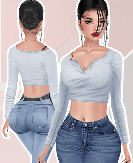 MESH - Long Sleeve Crop