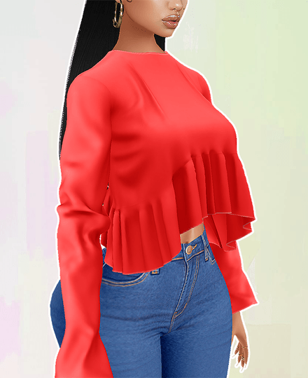 MESH - Frilly Long Sleeve