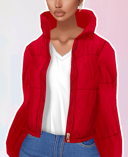 MESH - Red Windbreaker Coat