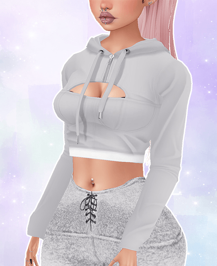 MESH - Crop Gym Hoodie