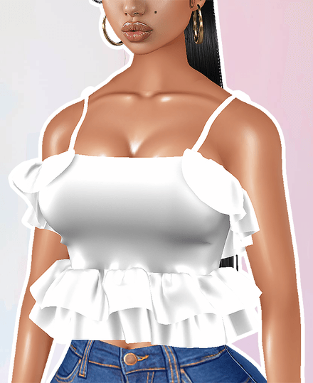 MESH - Ruffle Spring Top