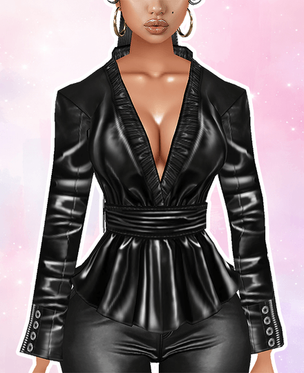 MESH - Leather Blazer